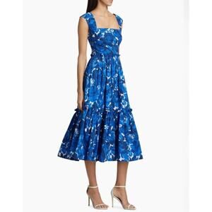 cassie in blue dress Wool Dress – Soft, Breathable & Versatile Merino Wool Midi Dress – Woolx main image 0
